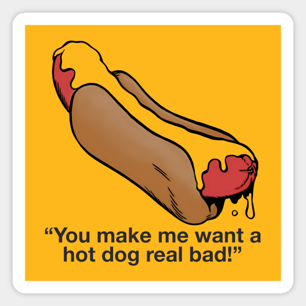 Hot Dog Lover Magnet by JasonLloyd